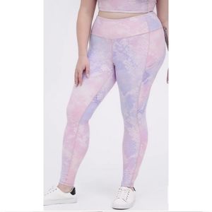 Torrid | Purple and Pink Scale Print Active Leggings | Size 2